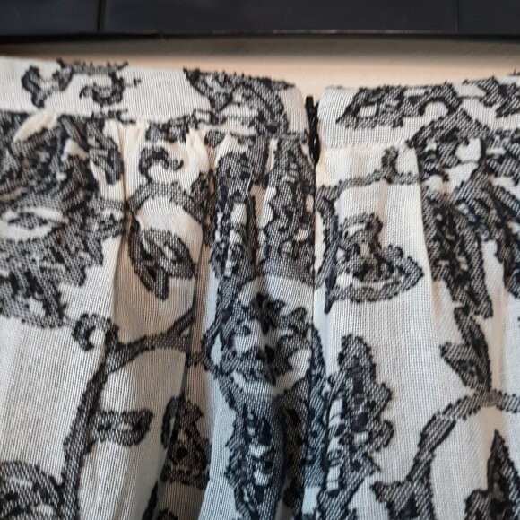 NWT Anthropologie San & Soni Terre Textured Cotton Wide Leg Pants 10 - Picture 10 of 16